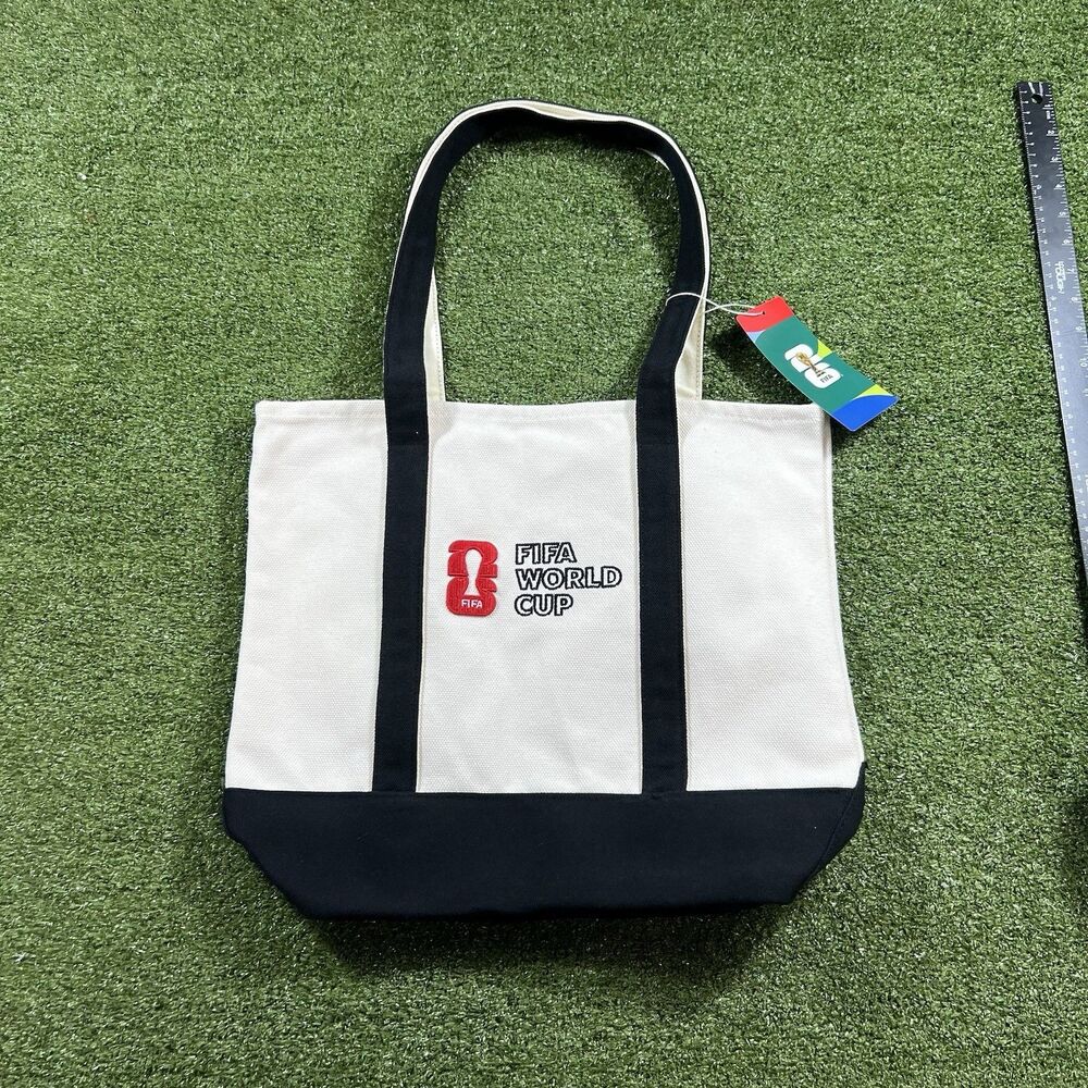FIFA World Cup 2026 Official Licensed Red Logo Heavy Duty Canvas Tote Bag NEW